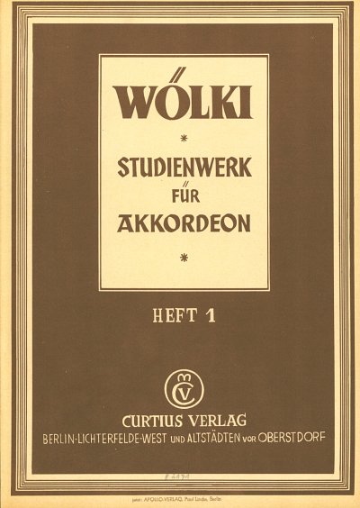 Woelki Konrad: Studienwerk F Akkordeon H 1