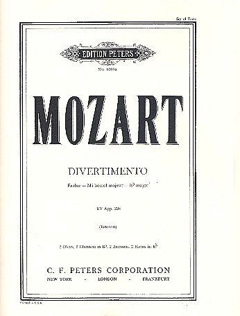 W.A. Mozart: Divertimento Es-Dur KV Anh. 226 (München, angeblich Anfang 1775)