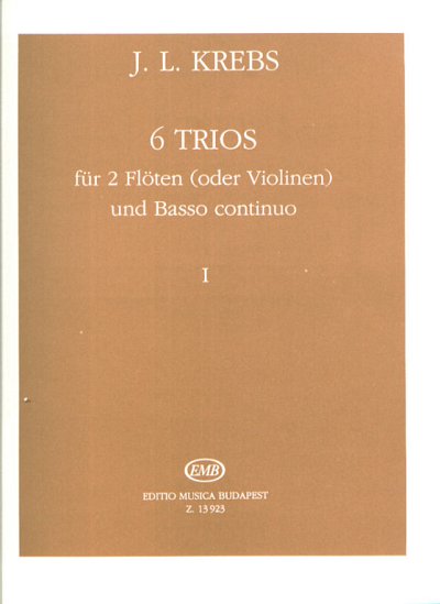 J.L. Krebs: 6 Trios 1, 2Fl/VlBC (Pa+St)
