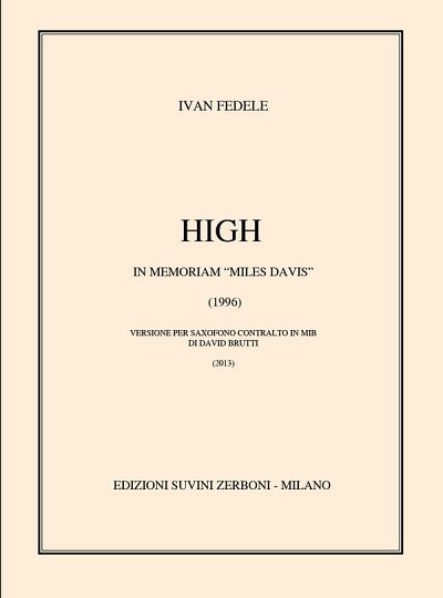 I. Fedele: High versione per sax, Asax (Part.)
