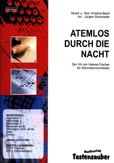 K. Bach: Atemlos durch die Nacht, Akko;Ges (Part.)