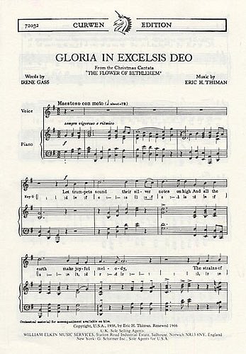 E. Thiman: Gloria In Excelsis Deo, GesHKlav (Chpa)
