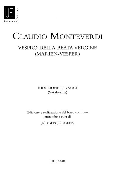C. Monteverdi: Vespro della Beata Vergine - Marienvesper 