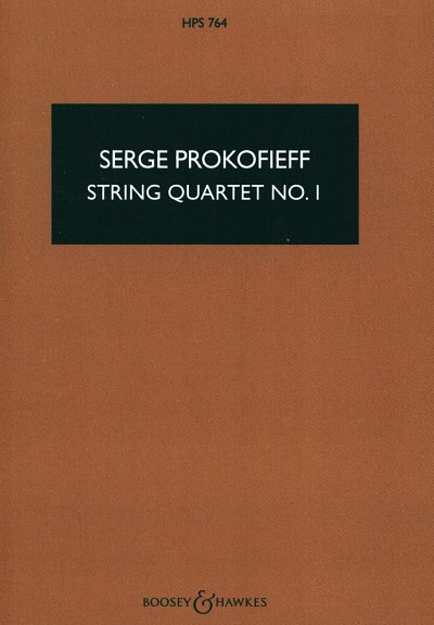 S. Prokofjew: Streichquartett Nr. 1 op. 50 (1930, 4Str (Stp)