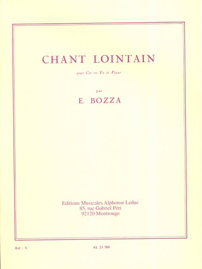E. Bozza: Chant Lointain, HrnKlav (KlaPa+St)