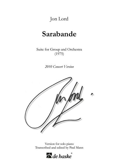 J. Lord: Sarabande, Klav (KA)