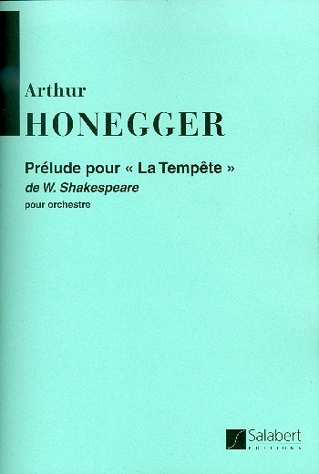 A. Honegger: Prelude Pour La Tempete Poche , 2VlVaVc (Stp)