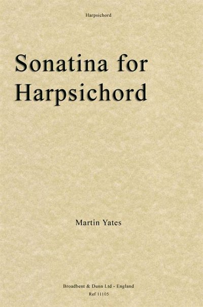 M. Yates: Sonatina for Harpsichord, Cemb (Bu)
