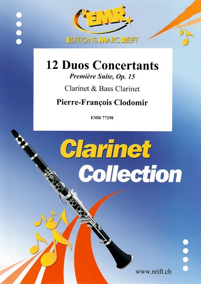 P.F. Clodomir: 12 Duos Concertants, 2Klar (Pa+St)