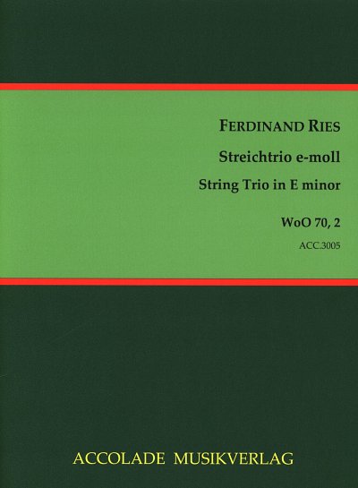 AQ: F. Ries: Trio E-Moll Woo 70/2 (B-Ware)