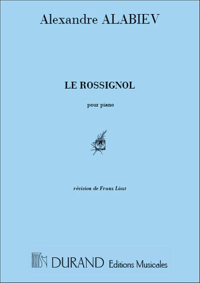 F. Liszt: Le Rossignol Piano (Liszt), Klav