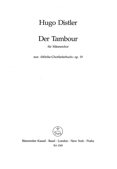 H. Distler: Der Tambour (Wenn meine Mutter hexen könnt')