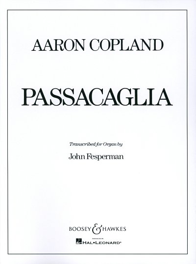 A. Copland: Passacaglia, Org