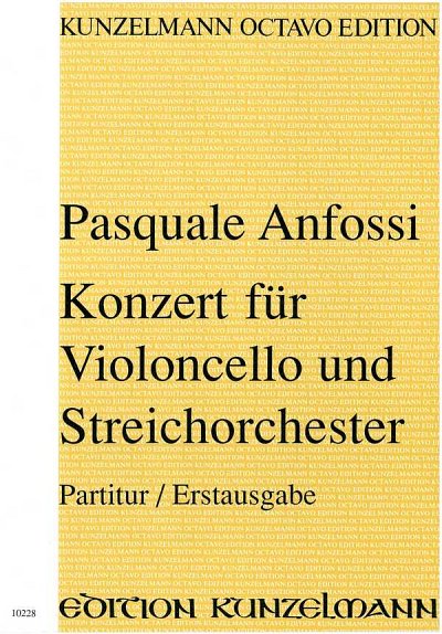 G. Anfossi: Konzert für Violoncello und Str, VcStrBc (Part.)
