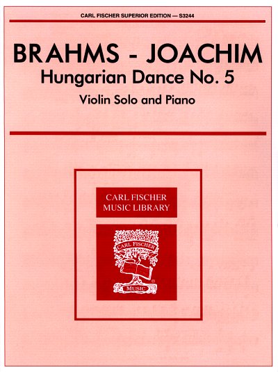 J. Brahms: Ungarischer Tanz Nr. 5, VlKlav (KlavpaSt)