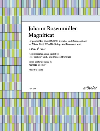 DL: J. Rosenmüller: Magnificat B-Dur (Part.)