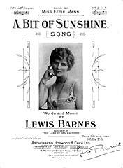 Lewis Barnes: A Bit Of Sunshine