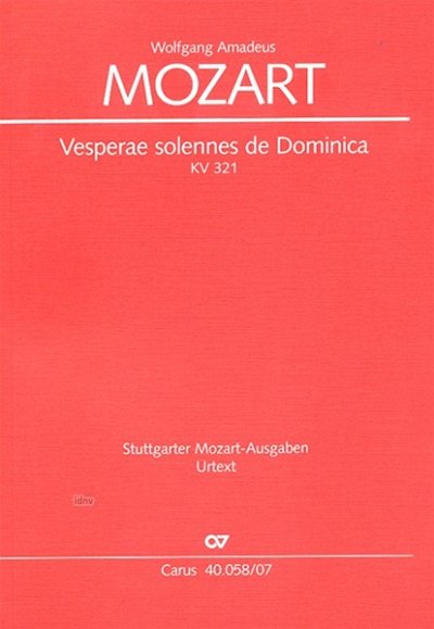 W.A. Mozart: Vesperae solennes de Domini, 4GesGchOrcBc (Stp)