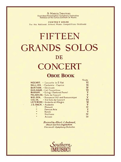 15 Grands Solos de Concert (Ob)