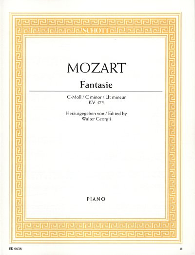 W.A. Mozart: Fantasie c-Moll KV 475, Klav