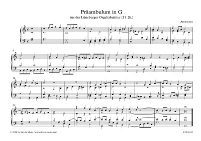 DL: Anonymus: Praeambulum in G, Org