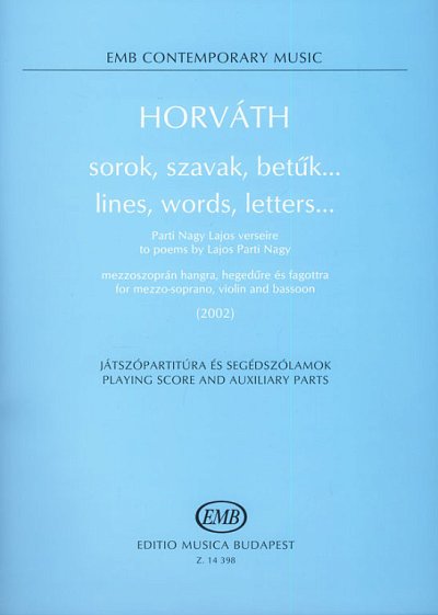 B. Horváth: lines, words, letters...