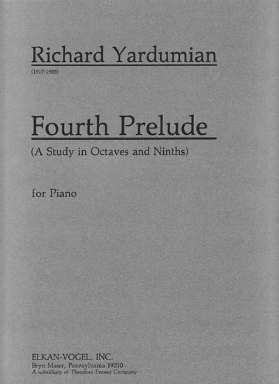 Y. Richard: Fourth Prelude, Klav (Sppa)