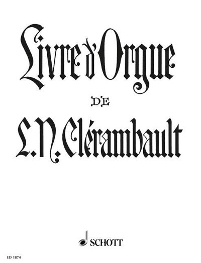 DL: L. Clerambault: Livre d' Orgue, Org