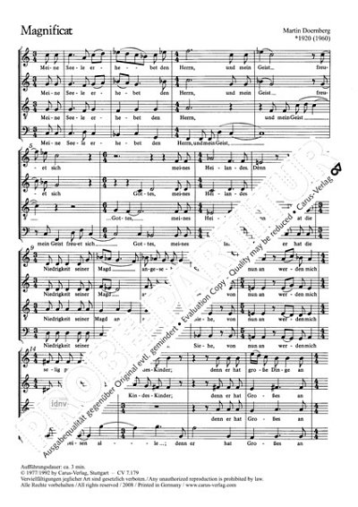 DL: D. Martin: Magnificat (1960), GCh4 (Part.)