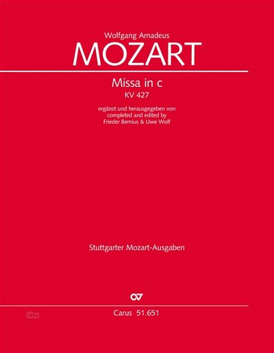DL: W.A. Mozart: Missa in c KV 427 c-Moll KV 427 (Part.)