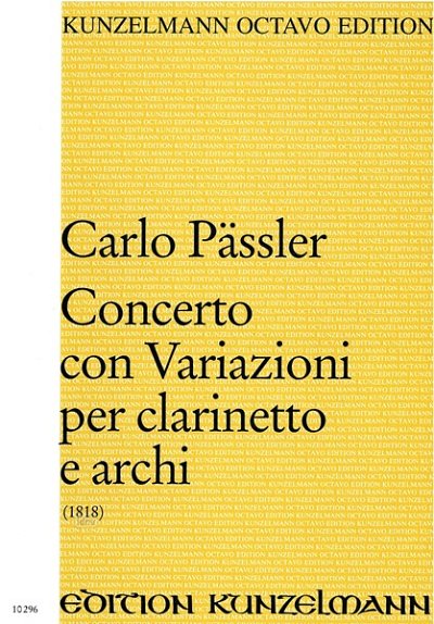 C. Paessler: Concerto con Variazioni, KlarStro (Part.)