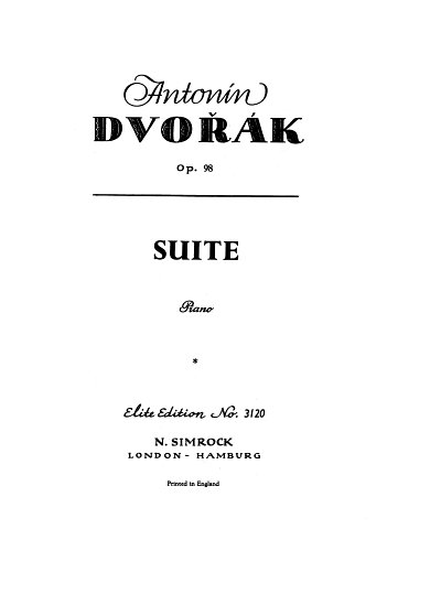 A. Dvo_ák: Suite op. 98 , Klav