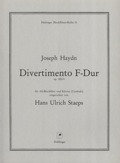 J. Haydn: Divertimento F-Dur Op 100/4