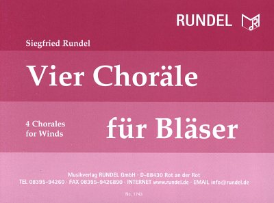 S. Rundel: 4 Choräle für Bläser, Varblaso (Dir+St)