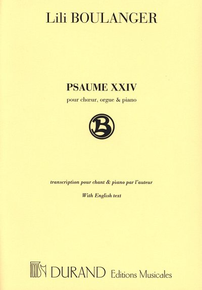 L. Boulanger: Psaume XXIV (24) : La Terre Appa, GchKlav (KA)