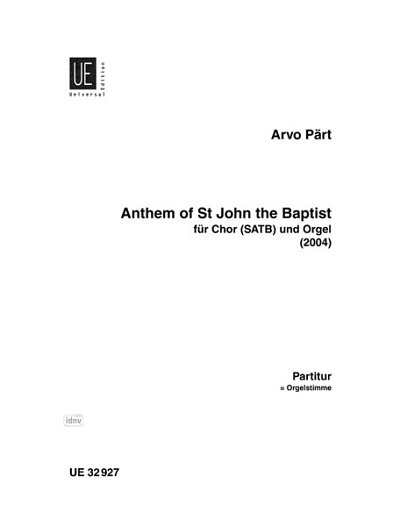 P. Arvo: Anthem of St John the Baptist 