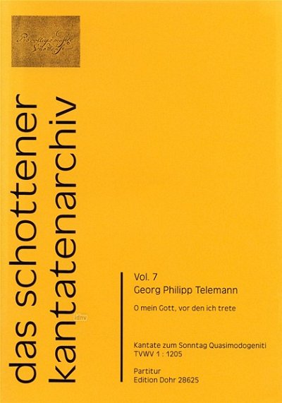 G.P. Telemann: O mein Gott, vor den ich trete 7 (Part.)
