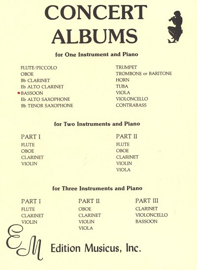 Concert albums for one Instrument and Piano – Bassoon