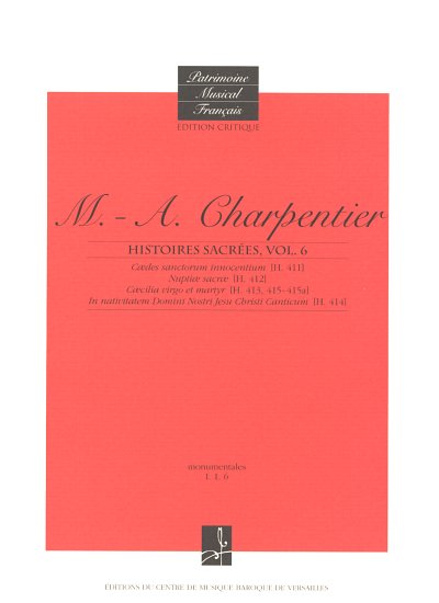 M.-A. Charpentier: Histoires sacrées 6, GesGchStrBc (Part.)