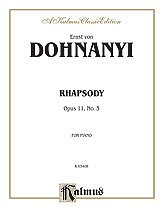 E.v. Dohnányi y otros.: Dohnányi: Rhapsody, Op. 11, No. 3