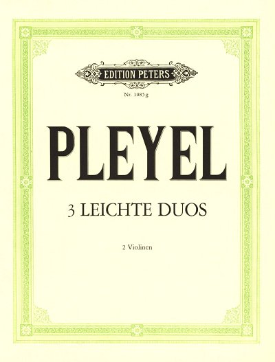 I.J. Pleyel: 3 Leichte Duette