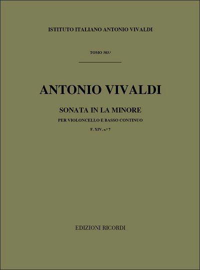 A. Vivaldi: Sonata per violoncello e BC in La Min. R (Part.)