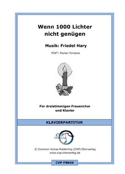 Friedel Hary / Florian Fontane Wenn 1000 Lichter ni, FchKlav