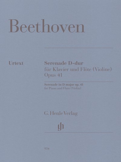 L. van Beethoven: Serenade für Klavier und Flöte (Violine) op. 41