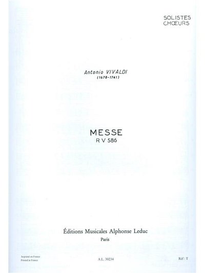 A. Vivaldi: Messe RV586 (Bu)