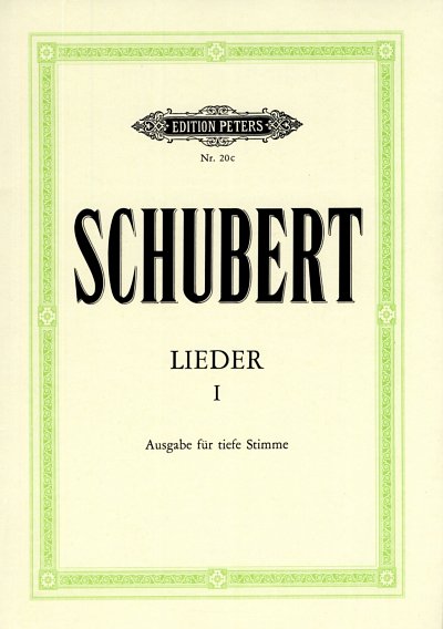 F. Schubert: Lieder Band 1 / Ausgabe fuer tiefe Stimme