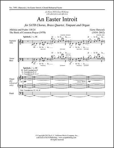 G. Hancock: An Easter Introit (Chpa)