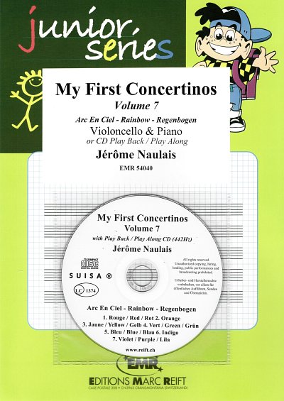 J. Naulais: My First Concertinos Volume 7, VcKlav (+CD)
