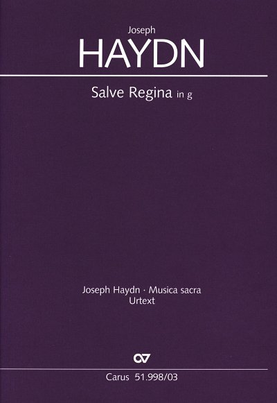 J. Haydn: Salve Regina in g g-Moll XXIIIb:2