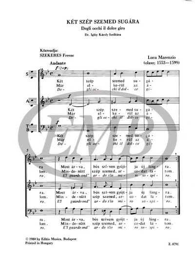 L. Marenzio: Old Masters' Mixed Choruses 32, Gch3Org (Chpa)